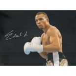 Chris Eubank Jr signed 16x12 inch colour photo. Good Condition. All autographs come with a