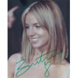 Britney Spears signed 10x8 inch colour photo. Good Condition. All autographs come with a Certificate