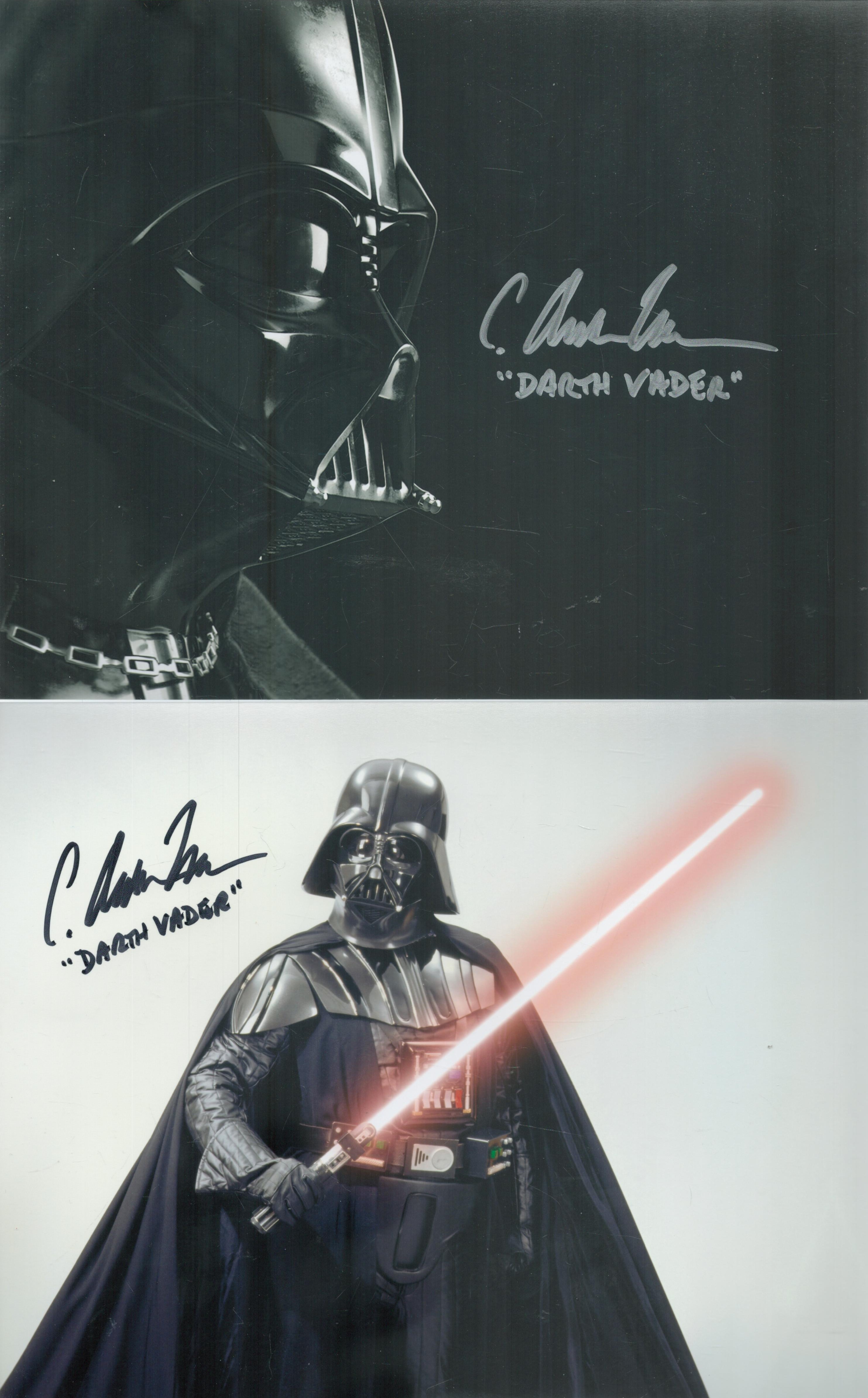 Star Wars collection Darth Vadar five 10 x 8 inch colour photos signed by Vadar body double C Andrew - Bild 2 aus 3