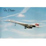 Capt Peter Baker Concorde signed 12 x 8 colour photo. Baker was, between 1967 and 1980 was Assistant