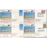 Concorde collection of four covers carried on BTSC, which tragically crashed. 1979 Air France