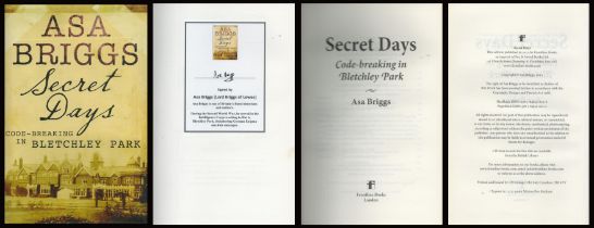 Codebreaking in Bletchley Park signed by Asa Briggs WW2 Secret Days hardback book with dust