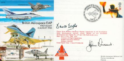 Multiple signed Experimental Jet Aircraft Cover EJA29 British Aerospace EPA signed by team members