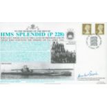 Admiral Sir Ian McGeoch DSO DSC signed 1997 official Navy cover comm. HMS Splendid in which he was