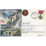 St Nazire Raid Operation Chariot double signed 50th ann WW2 cover JS50/42/4. Signed by veterans