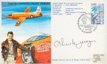 Brig Chuck Yeager signed 1983 Test Pilot tribute cover. Brigadier General Charles Elwood Yeager (