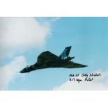 Vulcan Bomber Pilot Flt Lt Colston Nichols RAF 617 Squadron signed photo. Good Condition. All