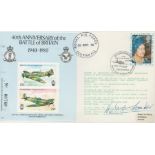 Sir Douglas Bader DSO DFC signed RARE 1980 RAF Coltishall 40th Anniversary Battle Of Britain