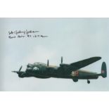 WW2 Dambuster Raid veteran G L Johnson 617 sqn bomb Aimer signed 12x8 photo. Selected to be part
