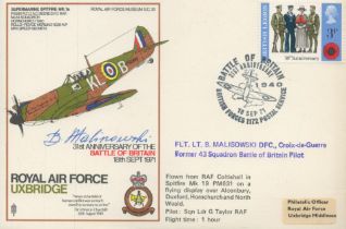 WW2 ace Flt Lt Sergeant Bronislaw Malinowski of No.501 Squadron SIGNED BATTLE OF BRITAIN 31st