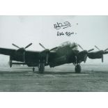 WW2 W/O tony Winsor 626 sqn bomber command veteran signed 6 x inch b/w Lancaster photo. Good