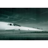 Concorde Snoop nose designer Norman Harry OBE signed stunning 12 x 8 inch b/w Nose photo. Good