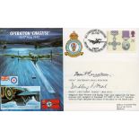 Dambuster WW2 RAF raid veterans Flt Lt Basil Feneron and Flt Lt Dudley Heal DFM signed 1993. 50th