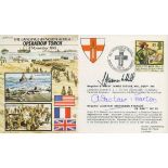 Landings in North Africa Operation Torch double signed 50th ann WW2 cover JS50/42/12. Signed by
