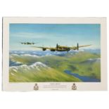 WW2 617 sqn print Target Tirpitz by Keith Aspinall, 17 x 12 inch print, stunning image showing