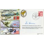 Air Marshall Ivor Broom DSO DFC AFC 128 sqn signed 50th ann WW2 cover Operation Bodenplatte JS50/