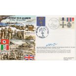 Retreat to El Alamein 50th ann WW2 cover JS50/42/7, has printed autograph of Mjr Gen Henry Foote VC.