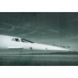 Concorde Snoop nose designer Norman Harry OBE signed stunning 12 x 8 inch b/w Nose photo. Good