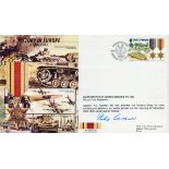 Capt Phillip Gardner VC signed 50th ann WW2 cover Victory in Europe JS50/45/12B. Limited edition