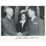 US Medal of Honor winner Jeff DeBlanc signed 10 x 8 inch b/w photo getting medal from the President.