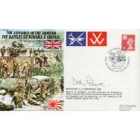 Brig L Dicky Richards CBE signed 50th ann WW2 cover Advances in the Arakan battles of Kohina and