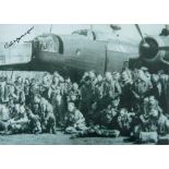 WW2 W/O Cal Younger 460 sqn bomber command veteran signed 6 x inch b/w bomber photo. Good Condition.