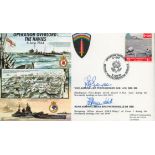 Operation Overlord D-Day The Navies double signed 50th ann WW2 cover JS50/44/4B. Signed by