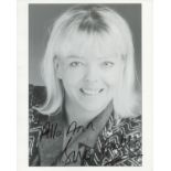 Sue Hodge signed 10x8 inch black and white photo. Dedicated. Good condition Est.