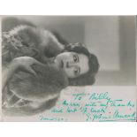 Yvonne Arnaud - vintage 10x8 black and white photo, very early publicity image inscribed 'as ever,