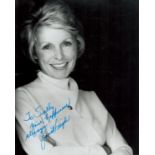 Janet Leigh signed 10x8 inch black and white photo. Dedicated. Good condition Est.