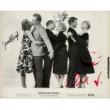 Janet Leigh, Van Johnson and Shelley Winters signed Wives and Lovers 10x8 inch black and white lobby