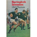 Springbok Invasion by J.B.G. Thomas hardback book. UNSIGNED. Good condition Est.