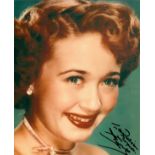 Jane Powell signed 10x8 inch colour photo. Dedicated. Good condition Est.