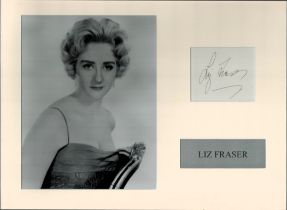 Liz Fraser 16x12 inch mounted signature piece includes signed white card and stunning black and