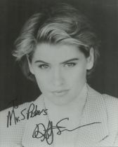 Helen Slater signed 10x8 inch black and white photo dedicated. Good condition Est.