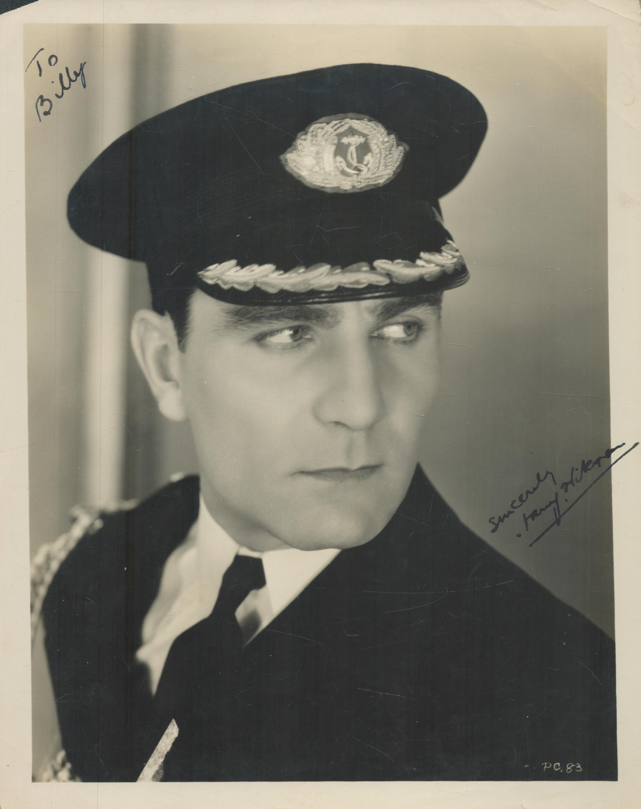 Harry Wilcoxon - vintage 10x8 black and white photo, very early image as Captain Launa in the 1934