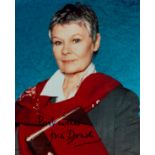 Dame Judi Dench signed 10x8 inch colour photo. Good condition Est.