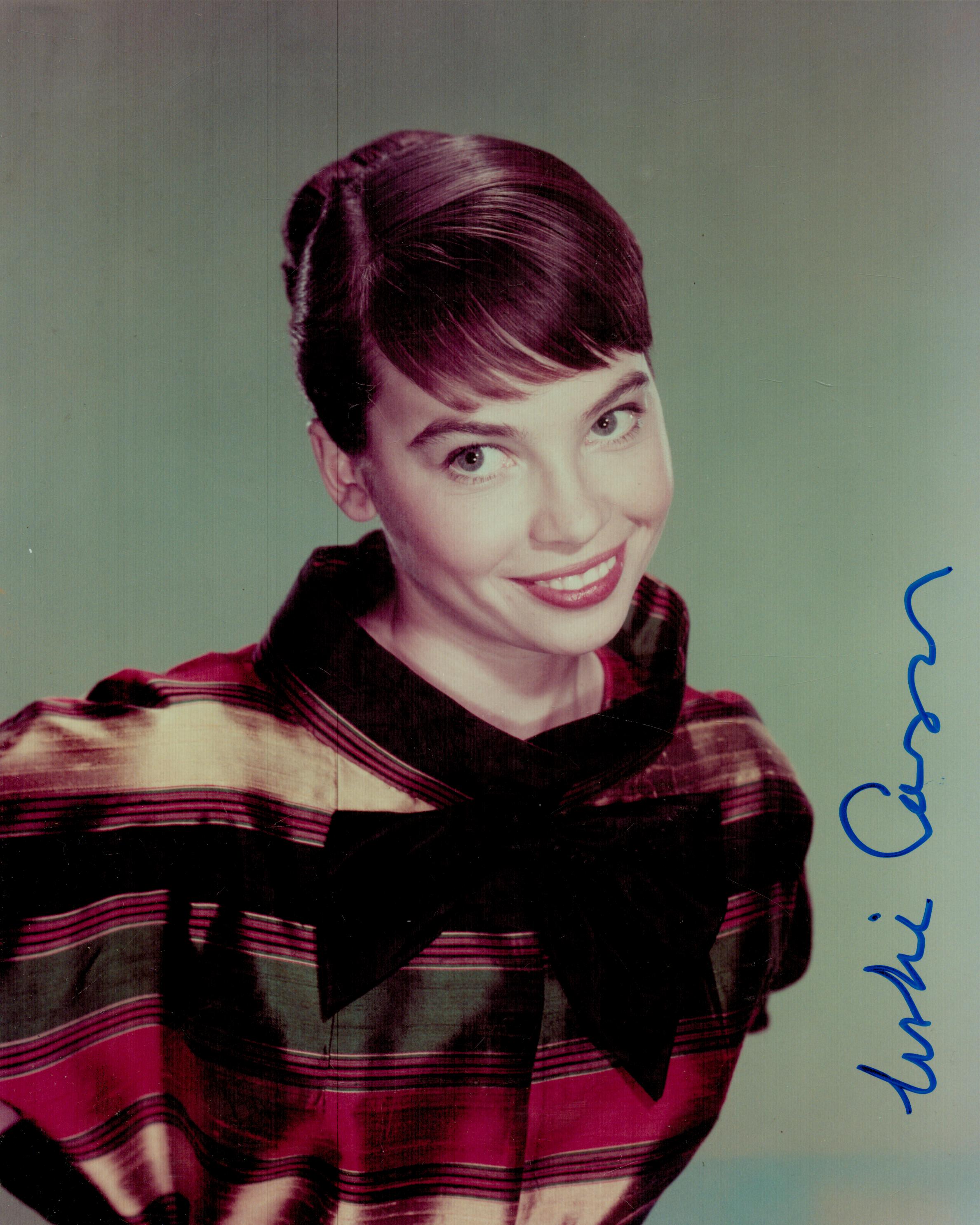 Leslie Caron signed 10x8 inch colour photo. Good condition Est.