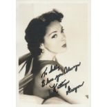 Kathryn Grayson signed 7x5 inch black and white photo. Dedicated. Good condition Est.