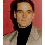 Jeremy Irons signed 9x8 inch colour photo. Good condition Est.