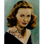 Jeanne Crain signed 10x8 inch colour photo. Good condition Est.