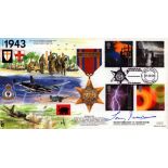 WWII Squadron Leader T.C Iverson DFC AE signed Great War 1943 commemorative FDC (JSM(MIL)14) PM