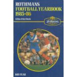 Rothmans football yearbook 1985-86 softback book. Section of book not attached to cover. UNSIGNED.