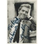 George Segal - vintage 6x4 photo inscribed 'for Maisie who lives with Bill, fondly George' (Maisie