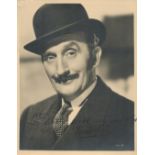 Tom Walls - vintage 10x8 black and white photo, very early image inscribed 'with my good wish(