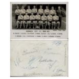 Football Norwich City 1959/60 multi signed 6x4 inch black and white photo includes 14, signatures on