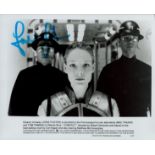 Jodie Foster signed Black and White Still Movie Photo 10x8 Inch. 'Contact (1997 American film)'.