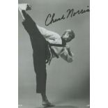 Chuck Norris signed 6x4 inch black and white photo. Good Condition. All autographs come with a