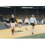 Autographed BILLY McNeill 16 x 12 Photo : Col, depicting Scotland captain BILLY McNeill and his