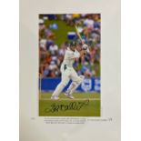 Jacques Kallis signed limited edition print with signing photo. Jacques Kallis has blossomed into